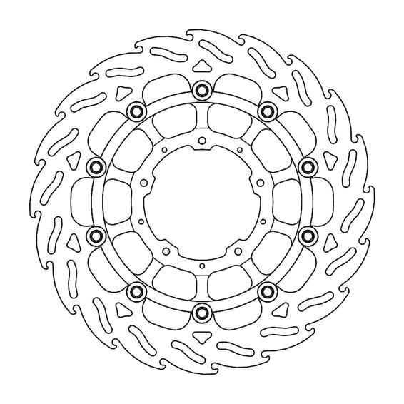 Flame series floating brake rotor
