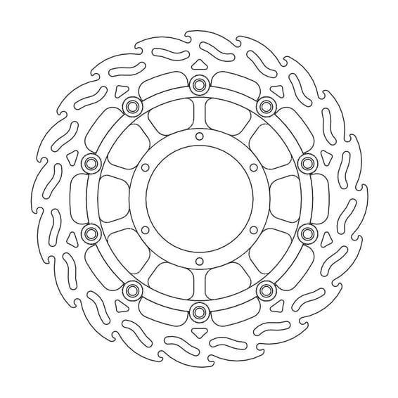 Flame series floating brake rotor
