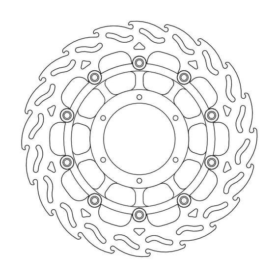 Flame series floating brake rotor