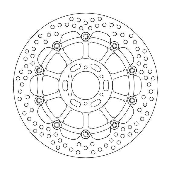Halo series floating brake rotor