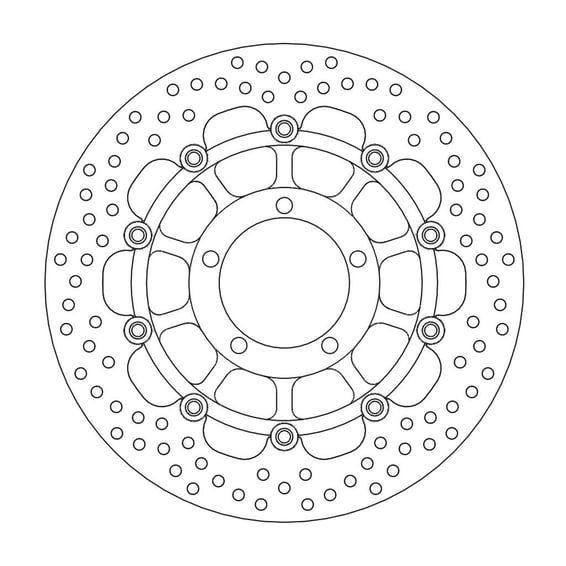 Halo series floating brake rotor