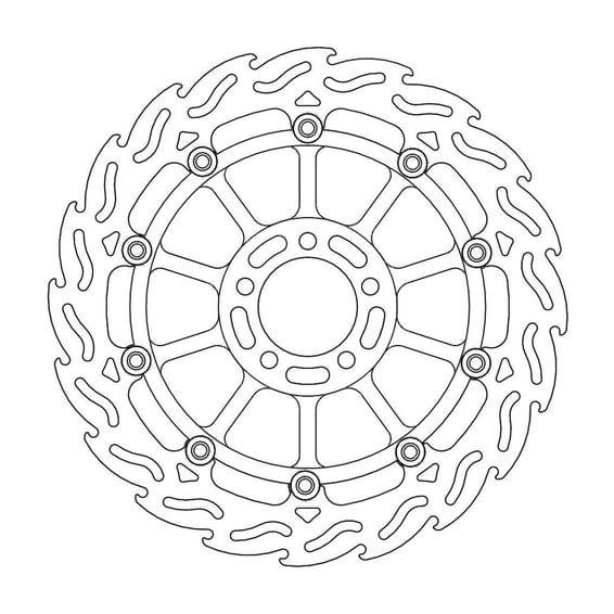 Flame series floating brake rotor
