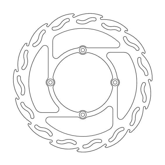 Flame series fixed brake rotor