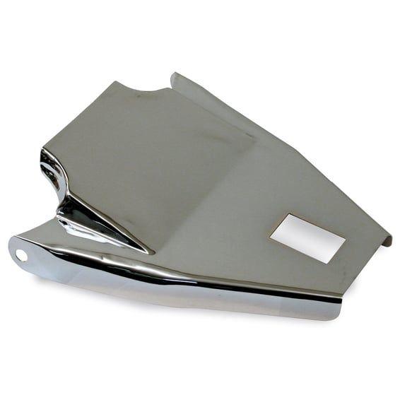 Softail upper frame cover for solo seats. Chrome