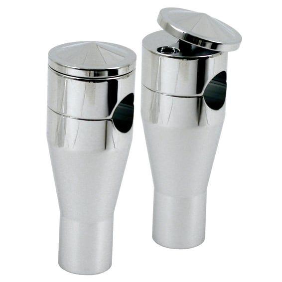 Twist-Top Panhead style risers. Chrome, 6" rise