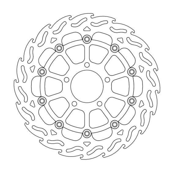 Flame series floating brake rotor