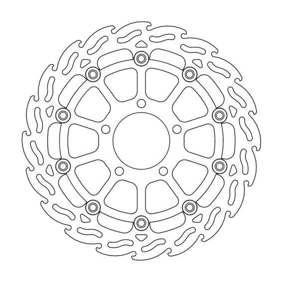 Flame series floating brake rotor