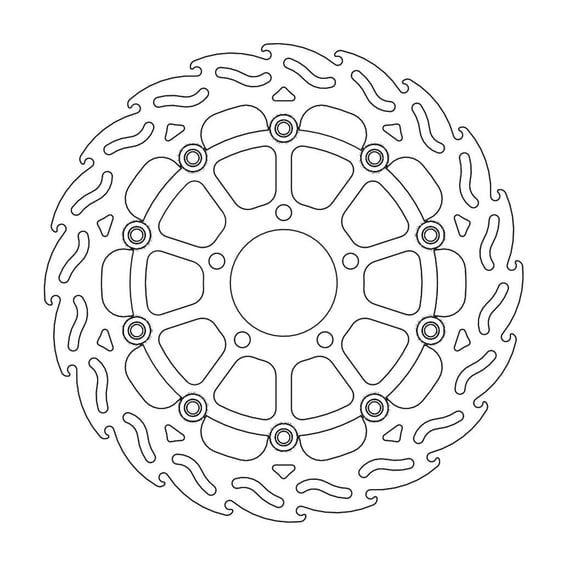Flame series floating brake rotor