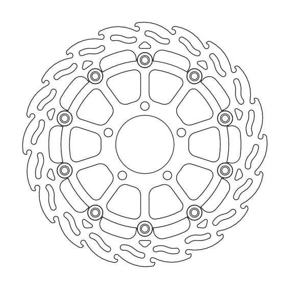 Flame series floating brake rotor