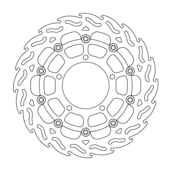 Flame series floating brake rotor
