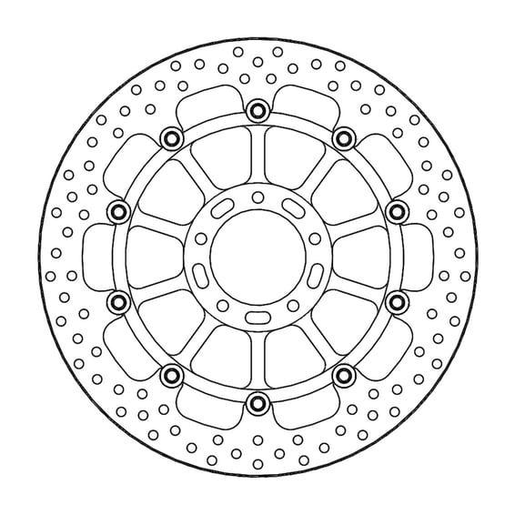 Halo series floating brake rotor