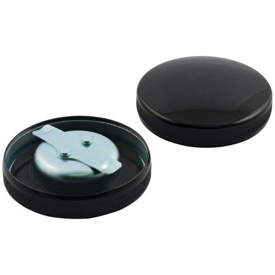Early bayonet style gas cap set. Black