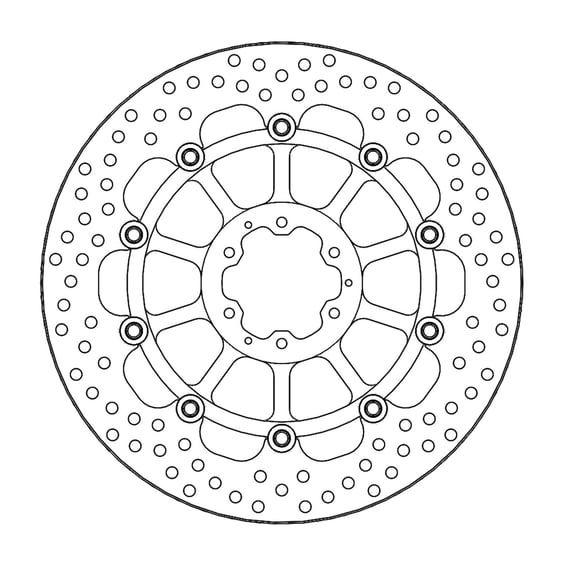 Halo series floating brake rotor