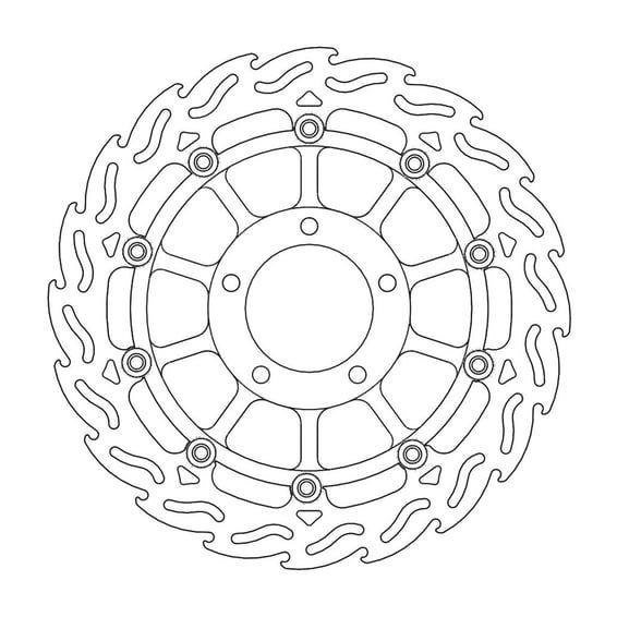 Flame series floating brake rotor