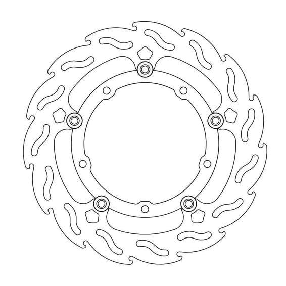 Flame series floating brake rotor