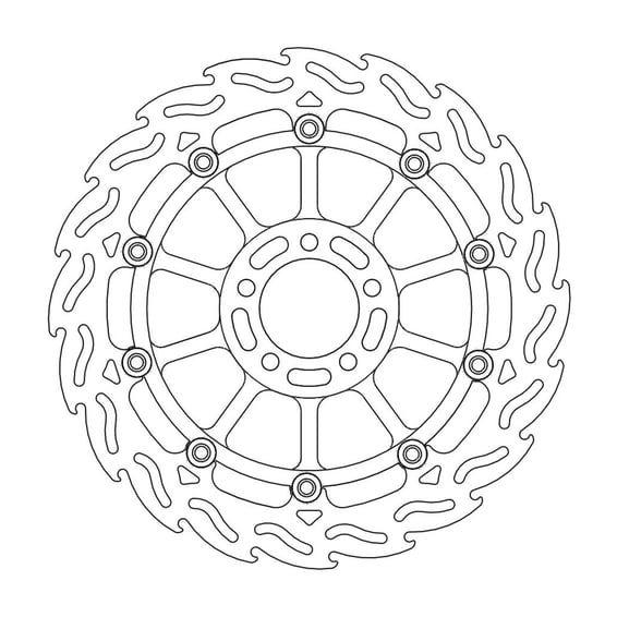 Flame series floating brake rotor