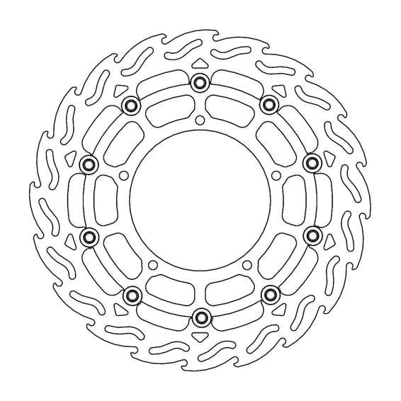 Flame series floating brake rotor