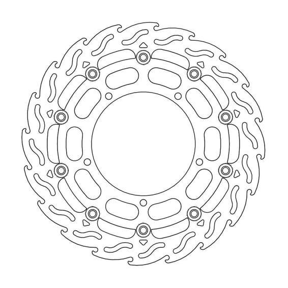Flame series floating brake rotor