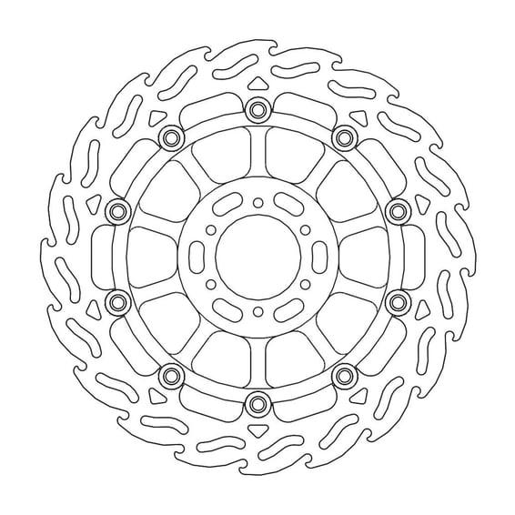 Flame series floating brake rotor
