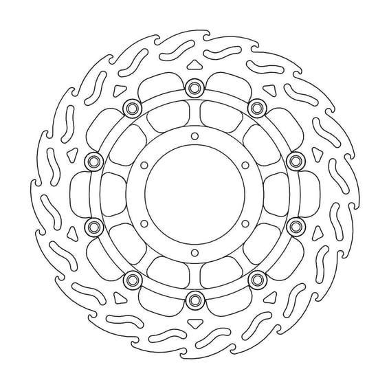 Flame series floating brake rotor