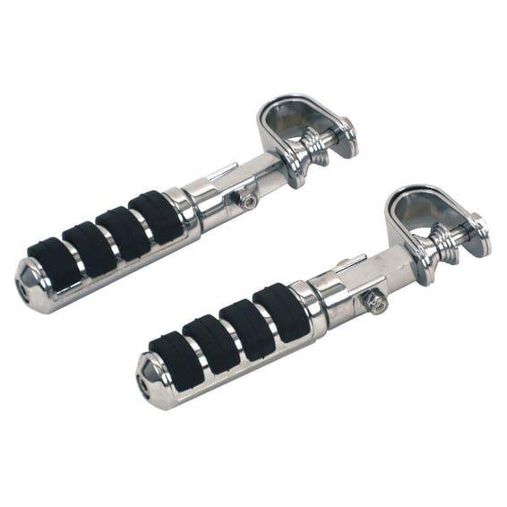 Comfort foot peg set. clamp-on. Chrome