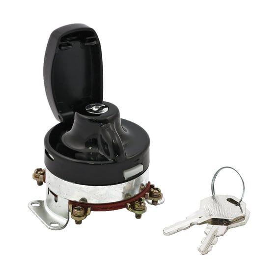 FL style ignition switch, 'electronic'. flat key. Black