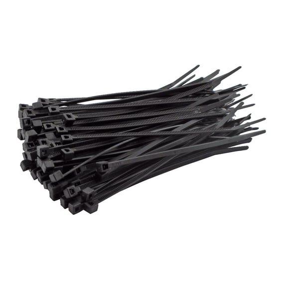 cable straps. 4" (10cm). Black