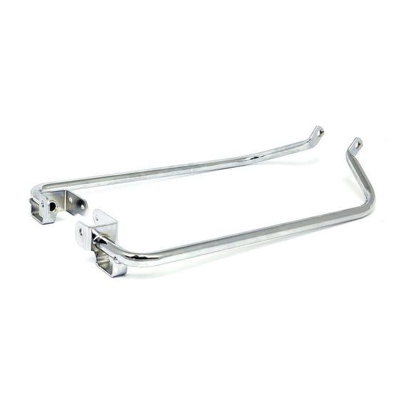 Saddlebag support bracket set. Chrome
