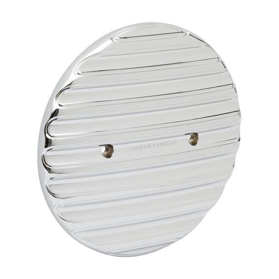 Finned inner primary cover chrome