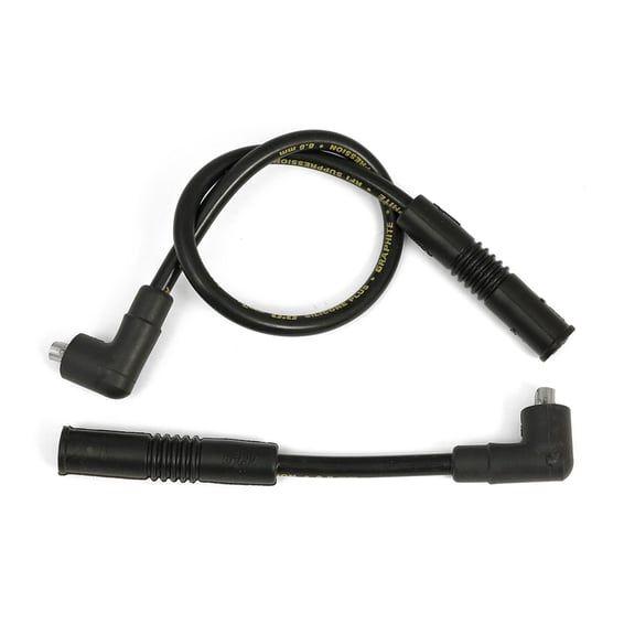 8.8mm supression core spark plug wire set. Black