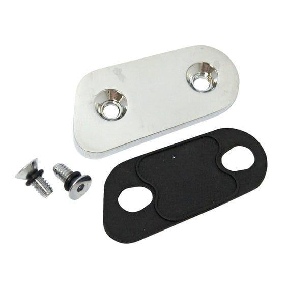 Primary chain inspection cover. Chrome