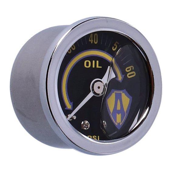 1-1/2" oil pressure gauge. Yellow