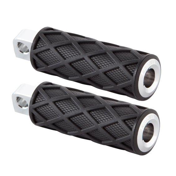 Diamond foot peg set. Chrome