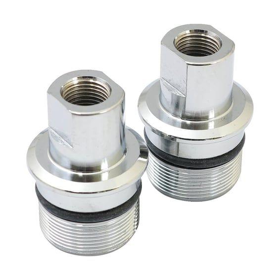 Fork tube plug set. Chrome