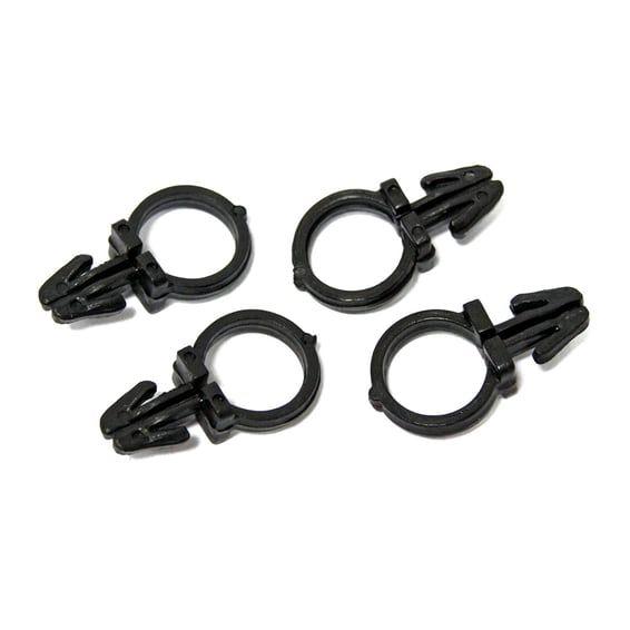 Black handlebar wire clips