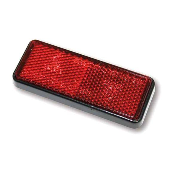 Universal B-Seen reflector. Rectangular. 91.5x36mm. Red