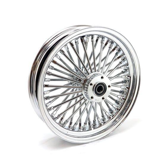 radial 48 fat spoke rear wheel 3.50 x 16 chrome
