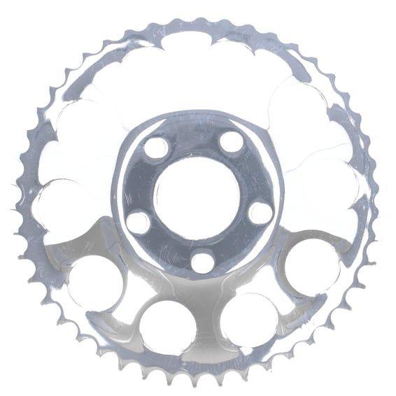 Rear sprocket, chrome. 46t