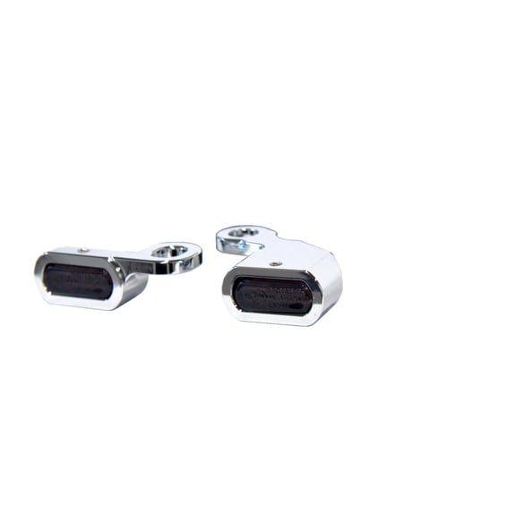 Fastline, below bar LED turn signal set. Chrome
