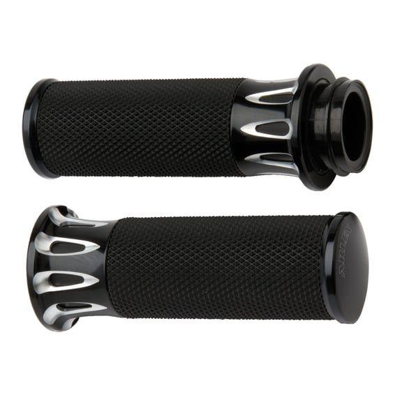Fusion billet deep cut grips black
