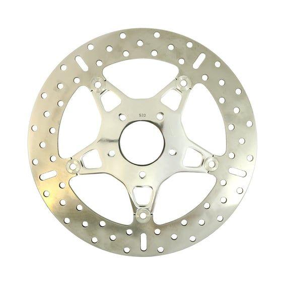 5-Button stainless floating brake rotor. Front. Pol