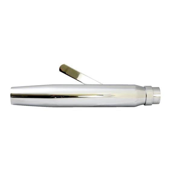 Tapered universal muffler16" long chrome