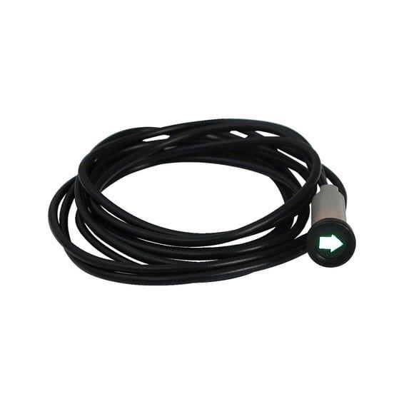 3/8 indicator light. Green, with 'turn signal arrow' symbol