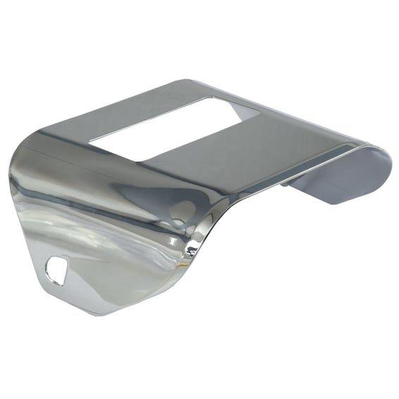 73-up taillight visor. plain. Chrome