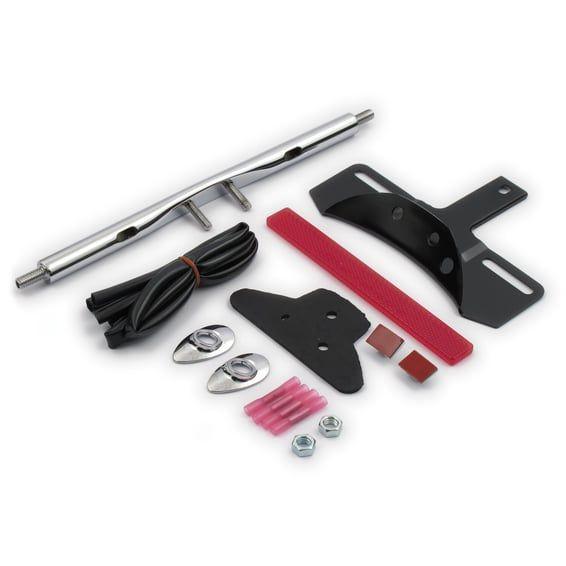 Rear turn signal relocation kit. Chrome
