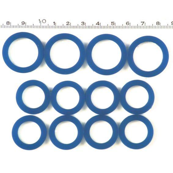 Pushrod cover seal kit, blue silicone