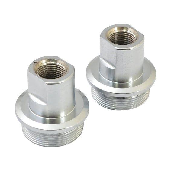Fork tube plug set. Chrome