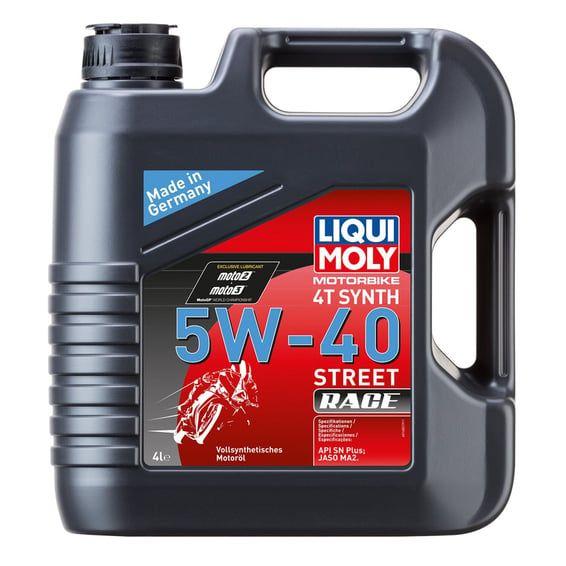 4T Synthetic 5W-40 Street Race motor oil. 4L