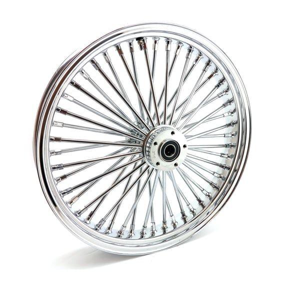 radial 48 fat spoke front wheel 3.50 x 21 DF chrome