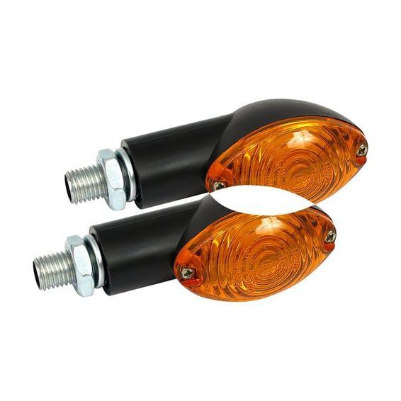 Cateye mini turn signals 20mm stem, black with amber lens